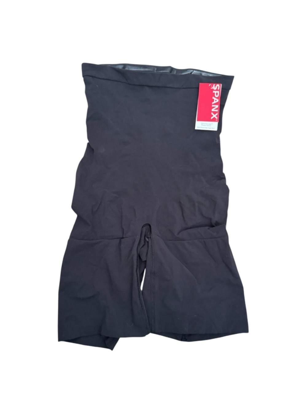 SPANX Sculpt Power Series High Waisted Mid Thigh Shorts 1X Black Compression - Picture 6 of 6